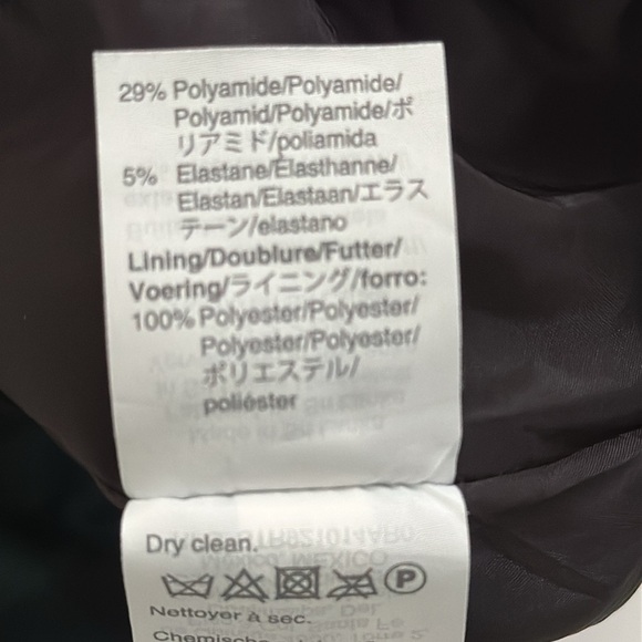 J. Crew Wool Blend Navy Black Green Ankle Length Pants Lined Side Zip Flat Front - Picture 9 of 10